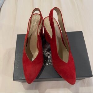 Vince Camuto Red Slingback Heels